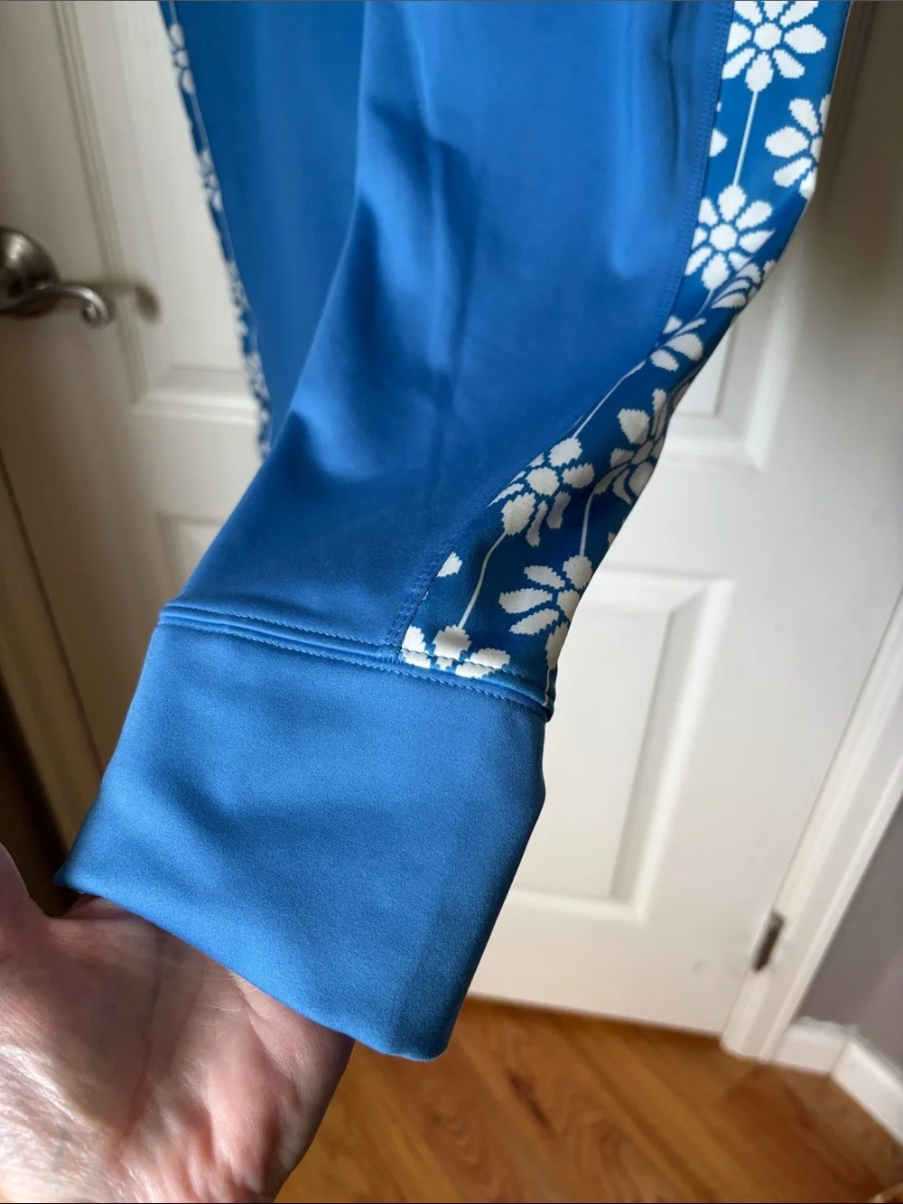 Offline by Aerie Blue Floral Side Panel Leggings XL Activewear